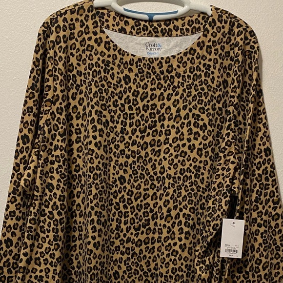 Croft And Barrow Shirt Women’s Plus Size 4X Long Sleeve Cotton Blend NWT - Picture 4 of 8